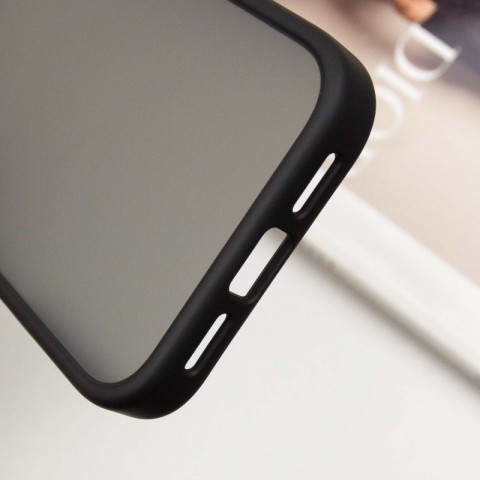 TPU+PC чохол Metal Buttons для Apple iPhone 16 Pro (6.3") Чорний