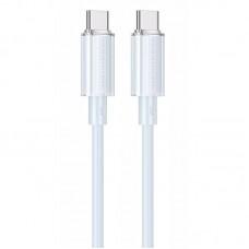 Дата кабель Borofone BX112 Lemon Type-C to Type-C 60W (1m) Blue