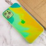 Чохол TPU+Glass Impasto abstract для Apple iPhone 11 Pro Max (6.5") Yellow green