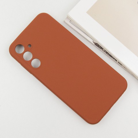 Чохол Silicone Cover Lakshmi Full Camera (AA) для Samsung Galaxy A35 Коричневий / Brown