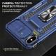 Ударостійкий чохол Camshield Army Ring для Apple iPhone X / XS (5.8") Синій / Navy
