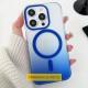 Чохол TPU+PC Phantom with MagSafe для Apple iPhone 16e (6.1") Blue