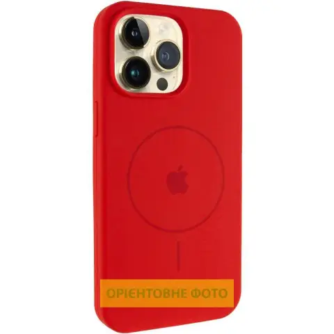 Чохол Silicone Case Full Protective (AA) V2 with MagSafe для Apple iPhone 16e / 17e (6.1") Червоний / Red