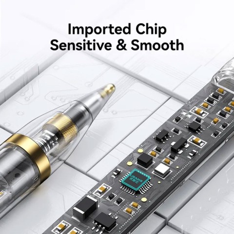 Стілус Usams US-ZB264 Transparent Magnetic Charding Tilt-sensitive Active Touch for iPad Transparent black