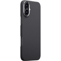 Чохол PC Carbon Protection Slim with MagSafe для Apple iPhone 17 (6.3") Black