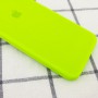 Чохол Silicone Case Square Full Camera Protective (AA) для Apple iPhone XR (6.1") Салатовий / Neon green