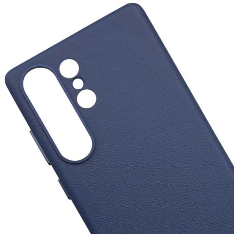 Шкіряний чохол Leather Case (AAA) для Samsung Galaxy S25 Ultra Dark Blue