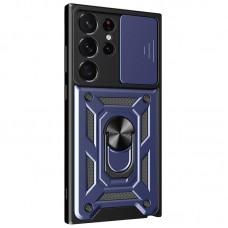 Чохол Ummi Camshield Serge Ring для Samsung Galaxy S21 Ultra Синій