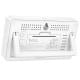 Електронний термогігрометр + годинник Hoco HX42 Indoor White