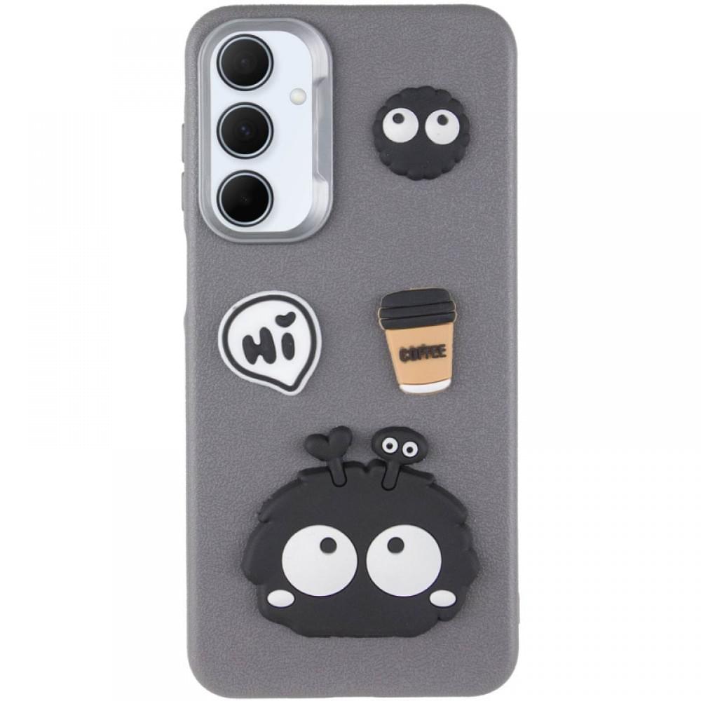 Чохол TPU Leather Toys для Samsung Galaxy A16 4G/5G Monster / Grey