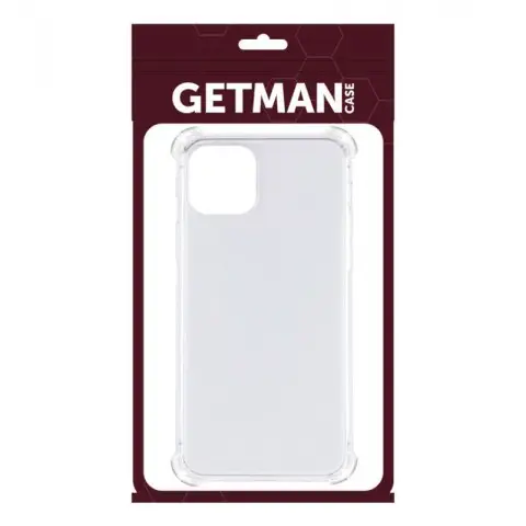 TPU чохол GETMAN Ease logo посилені кути для Apple iPhone 13 mini (5.4") Безбарвний (прозорий)