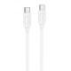 Дата кабель Hoco X115 Surpass Type-C to Type-C 240W (1m) White