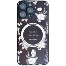 TPU+PC чохол Secret Garden with MagSafe для Apple iPhone 14 Pro (6.1") Black