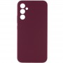 Чохол Silicone Cover Lakshmi Full Camera (AAA) для Samsung Galaxy A35 Бордовий / Plum