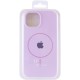 Чохол Silicone Case Full Protective (AA) with MagSafe для Apple iPhone 11 (6.1") Бузковий / Lilac