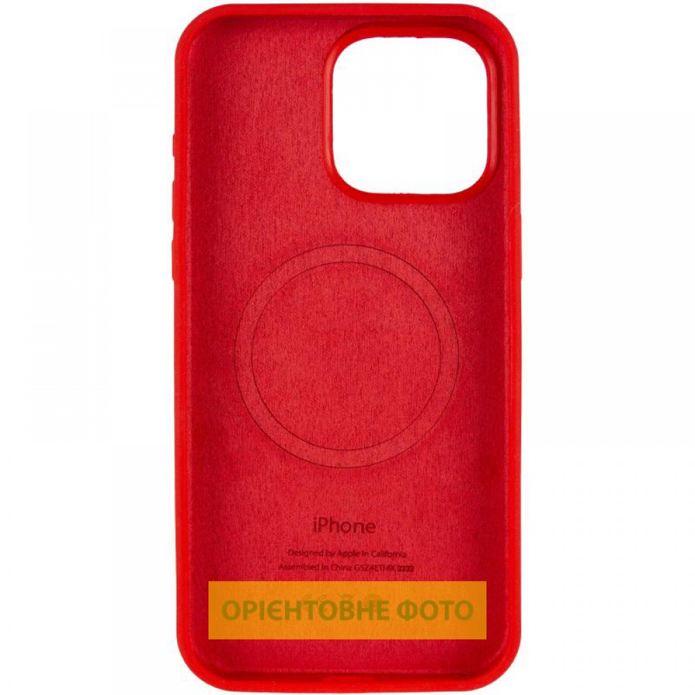 Чехол Silicone Case (AA) Logo with MagSafe для Apple iPhone 16 Pro (6.3")
