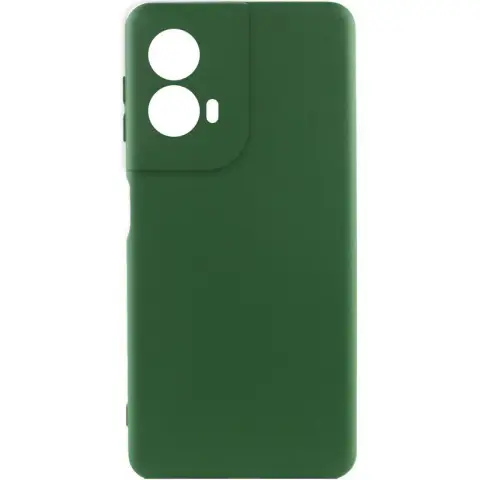 Чохол Silicone Cover Lakshmi Full Camera (AA) для Motorola Moto G85 Зелений / Dark green