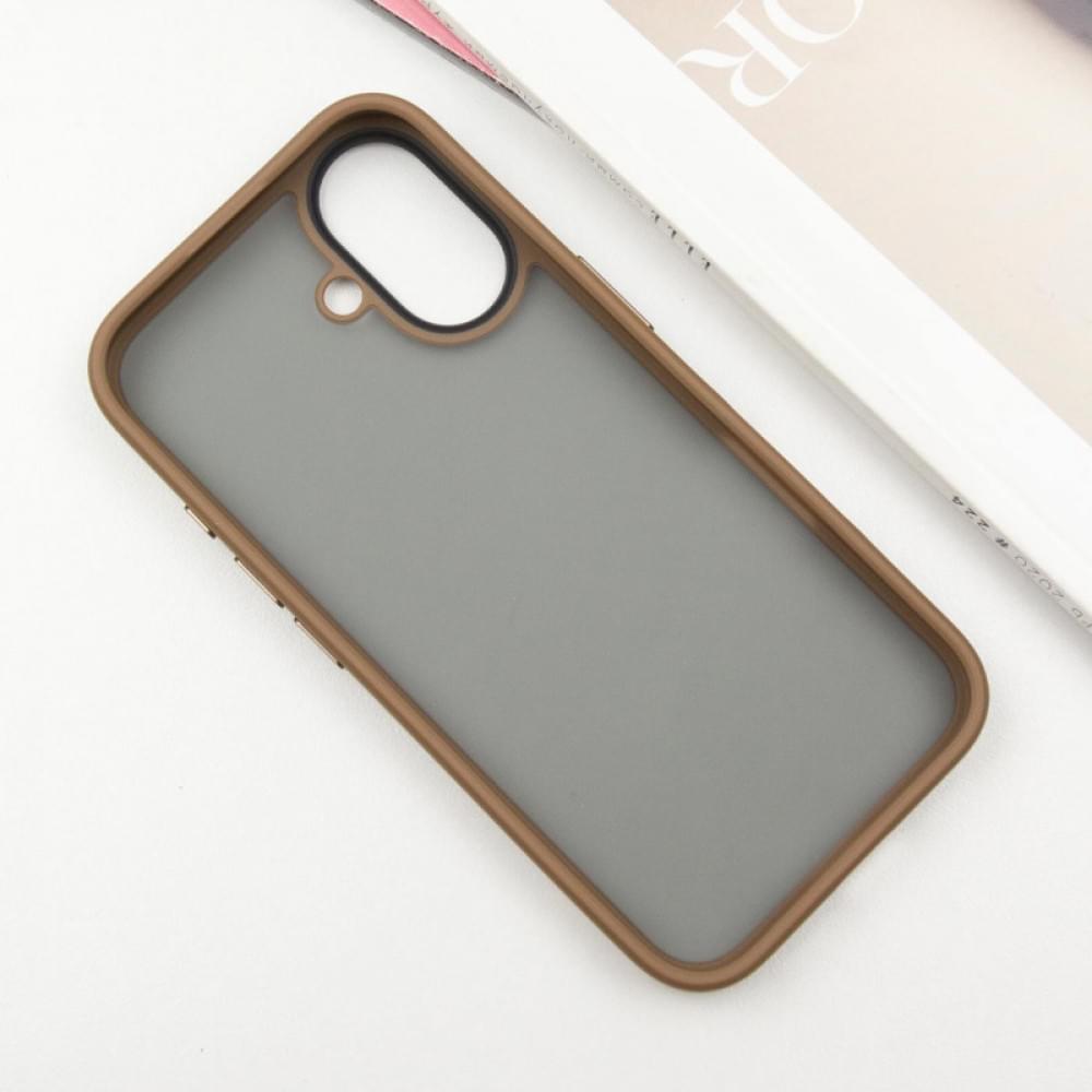 TPU+PC чехол Metal Buttons для Apple iPhone 16 (6.1")