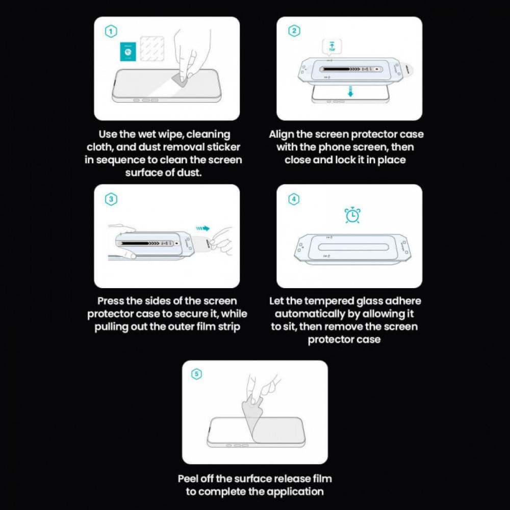 Защитное стекло Nillkin (CP+PRO) для Apple iPhone 16 Pro (6.3") (+ аппликатор)