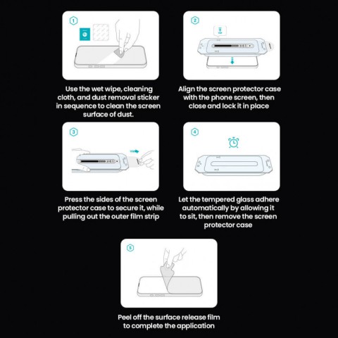 Захисне скло Nillkin (CP+PRO) для Apple iPhone 16 Pro (6.3") (+ аплікатор) Чорний