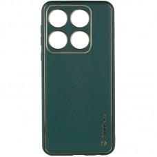 Шкіряний чохол Xshield для Xiaomi 14 Pro Зелений / Army green