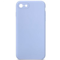 Чохол Silicone Case Square Full Camera Protective (AA) NOLOGO для Apple iPhone 6/6s (4.7") Блакитний / Lilac Blue