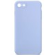 Чохол Silicone Case Square Full Camera Protective (AA) NOLOGO для Apple iPhone 6/6s (4.7") Блакитний / Lilac Blue