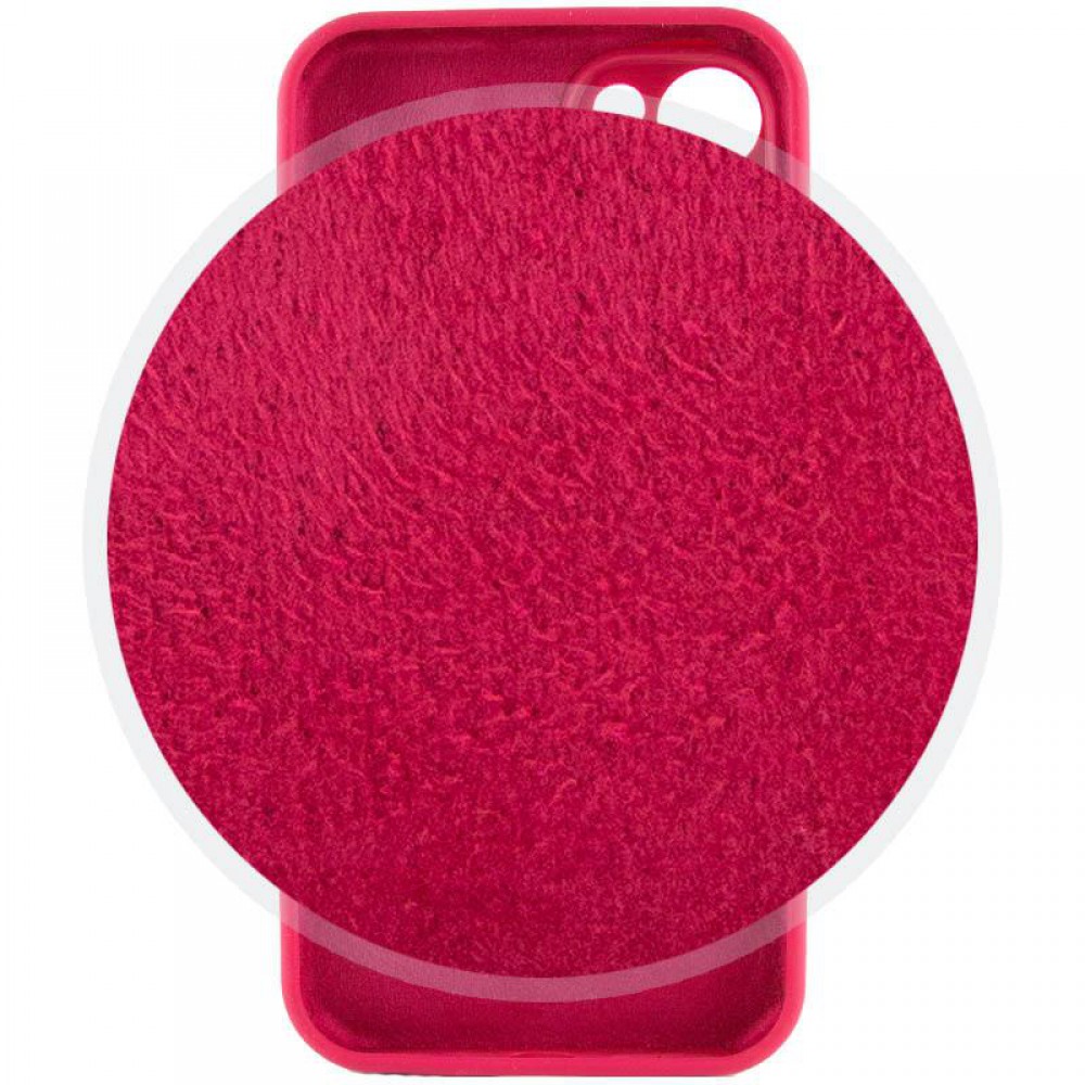 Чохол Silicone Case Full Camera Protective (AA) для Apple iPhone 15 Plus (6.7") Червоний / Rose Red