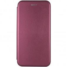 Шкіряний чохол-книжка Classy для Samsung Galaxy A21s Бордовий