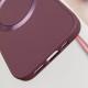 TPU чохол Bonbon Metal Style with MagSafe для Apple iPhone 16 Plus (6.7") Бордовий / Plum