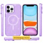 Чохол TPU Galaxy Sparkle (MagFit) для Apple iPhone 16 Plus (6.7") Purple+Glitter