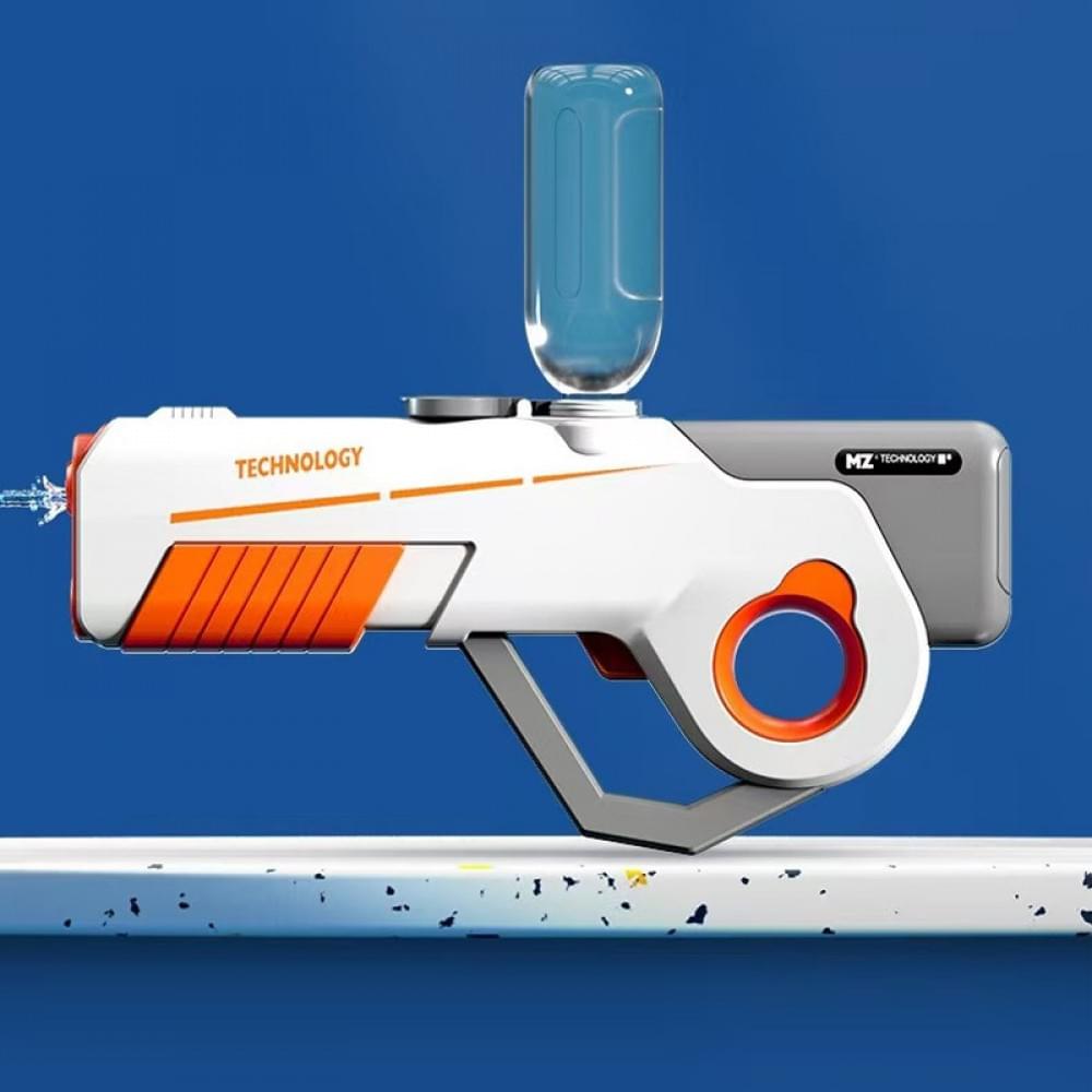 Водяний акумуляторний автомат Water Gun 8002C (600ml) with lithium battery White / Orange