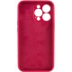 Чохол Silicone Case Full Camera Protective (AA) NO LOGO для Apple iPhone 13 Pro Max (6.7") Червоний / Rose Red