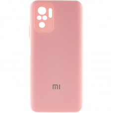Чохол Silicone Cover Full Camera (AA) для Xiaomi Redmi Note 10 / Note 10s Рожевий / Pink