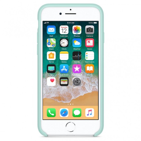Чохол Silicone Case without Logo (AA) для Apple iPhone 11 Pro (5.8") Блакитний / Marine Green