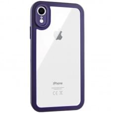 TPU чехол Transparent + Colour 1,5mm для Apple iPhone XR (6.1")