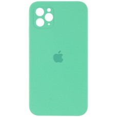 Чохол Silicone Case Square Full Camera Protective (AA) для Apple iPhone 11 Pro (5.8") Зелений / Spearmint
