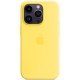 Чохол Silicone case (AAA) with Magsafe для Apple iPhone 14 Pro (6.1") Жовтий / Canary Yellow