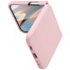 Чохол Foldables Silicone Cover Lakshmi (AAA) для Samsung Galaxy Z Flip6 / Flip7 FE Рожевий / Pink Sand