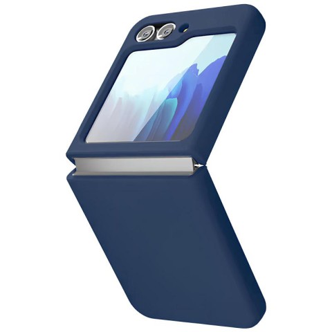 Чохол Foldables Silicone Cover Lakshmi (AAA) для Samsung Galaxy Z Flip5 Темно-синій / Midnight blue