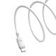 Дата кабель Baseus Silky Series OS Fast Charging USB to Type-C 100W (1m) (P10377703) Moon White