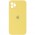 Чохол Silicone Case Square Full Camera Protective (AA) для Apple iPhone 11 Pro Max (6.5") Жовтий / Canary Yellow