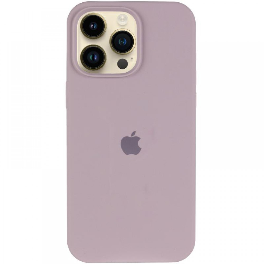 Чохол Silicone Case (AA) Logo with MagSafe для Apple iPhone 12 Pro Max (6.7") Сірий / Lavender