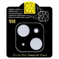 Захисне скло на камеру Full Block (тех.пак) для Apple iPhone 13 mini (5.4") / 13 (6.1") Чорний