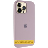 Чохол Silicone Case (AA) Logo with MagSafe для Apple iPhone 16 (6.1") Сірий / Lavender