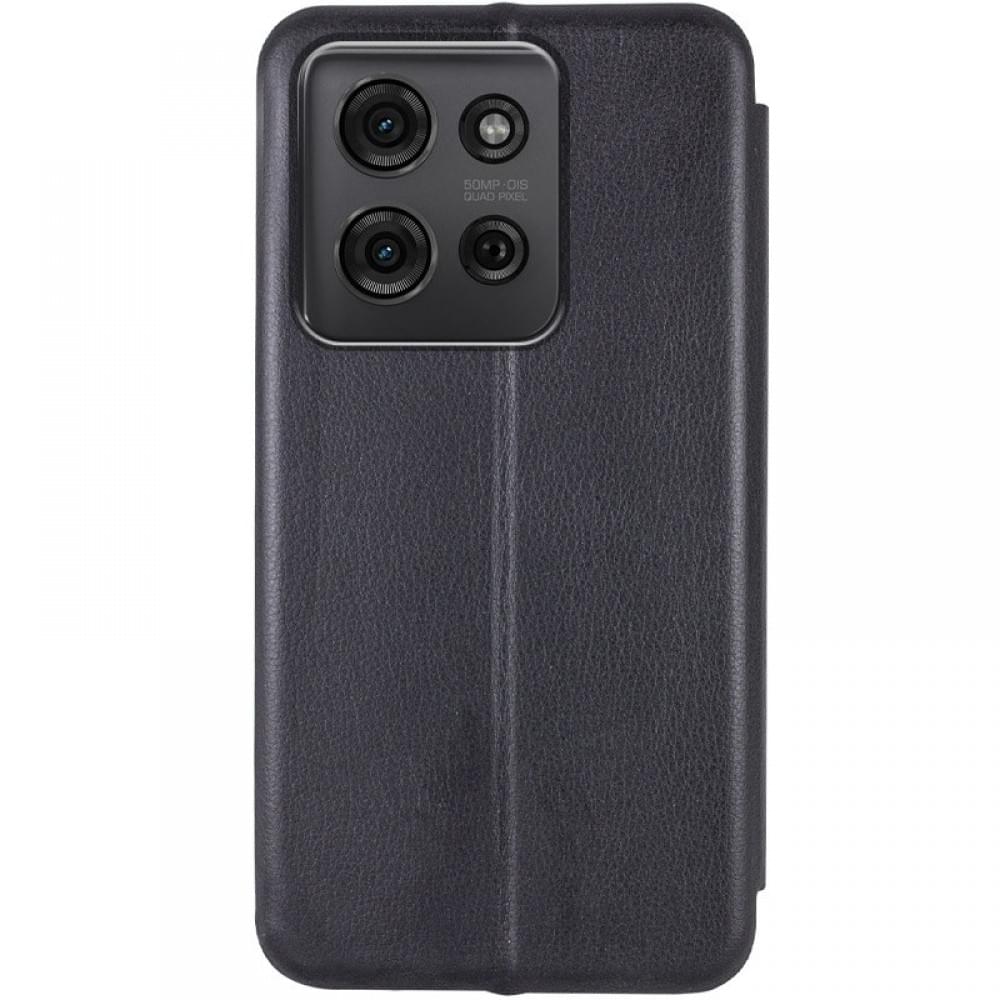 Шкіряний чохол-книжка Classy для Motorola Moto G75 5G Чорний