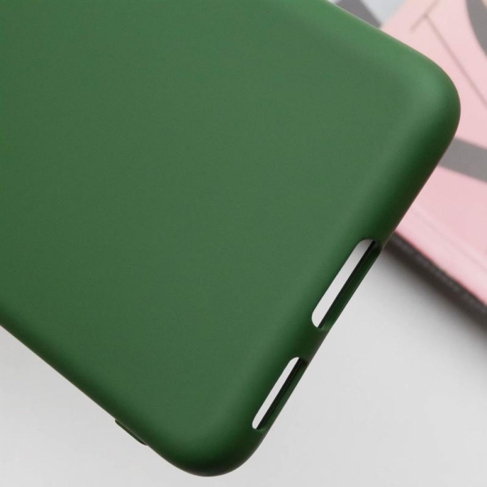 Чохол TPU GETMAN Liquid Silk Full Camera для Samsung Galaxy S22+ Зелений / Dark green