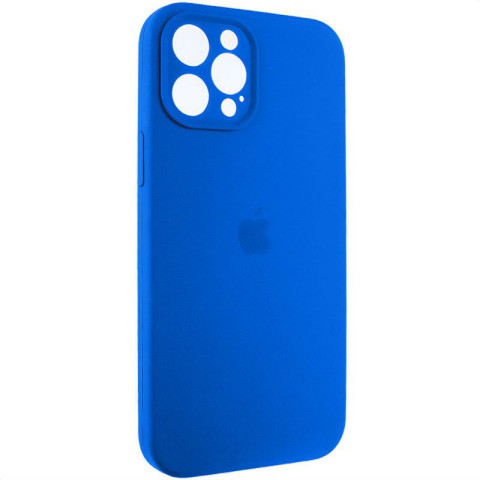 Чохол Silicone Case Full Camera Protective (AA) для Apple iPhone 12 Pro Max (6.7") Синій / Capri Blue