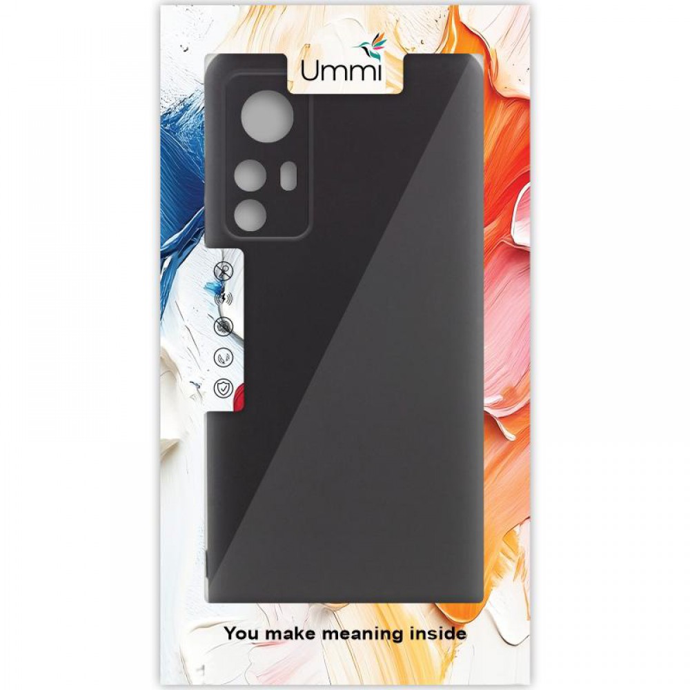 Чохол Silicone Cover Ummi Lakshmi Full Camera (AA) для Xiaomi Redmi Note 12S Чорний / Black