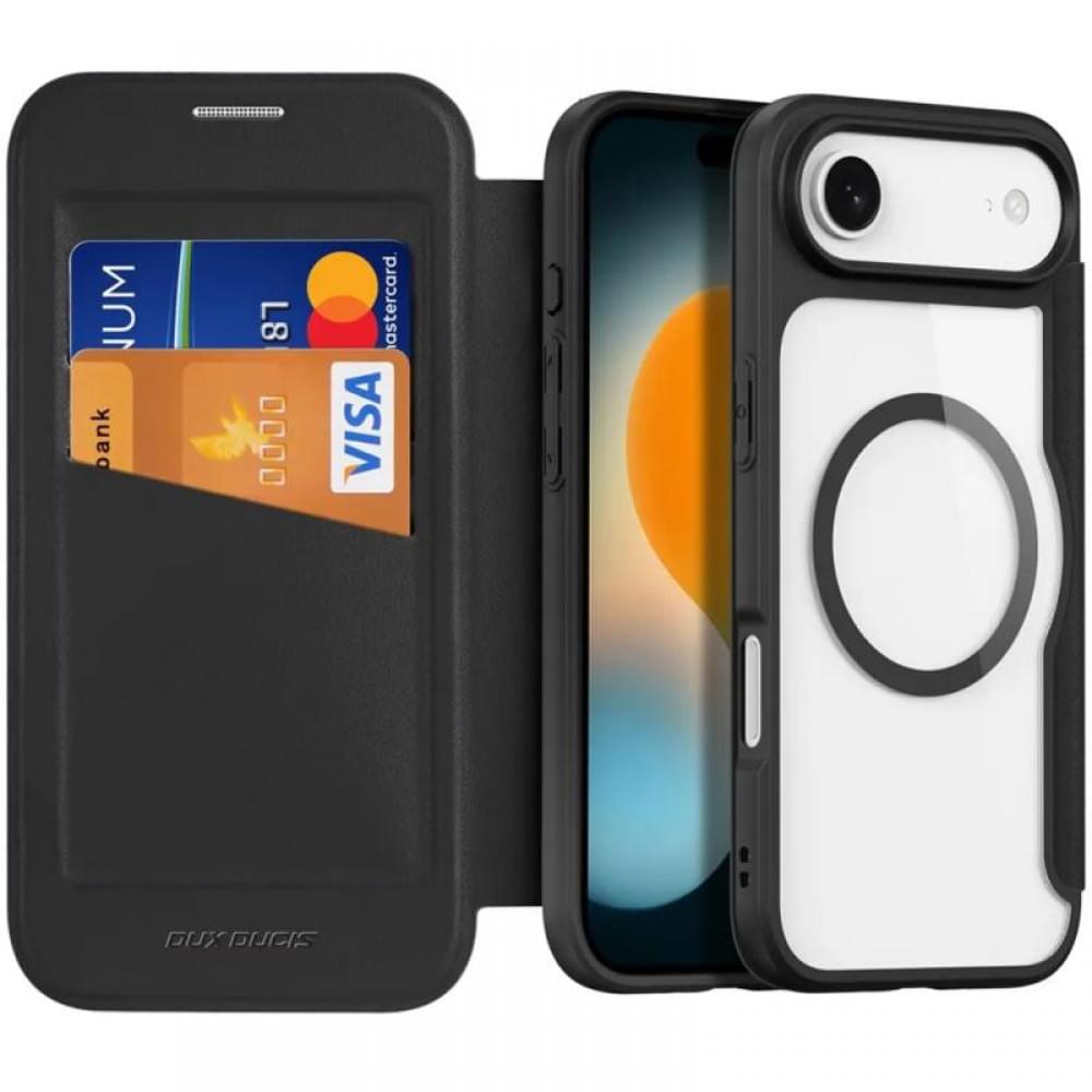 Чохол-книжка Dux Ducis Skin X Pro with MagSafe для Apple iPhone 17 Air (6.5") Black